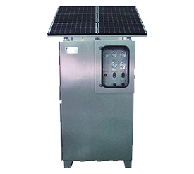 Single well solar wellhead control cabinet